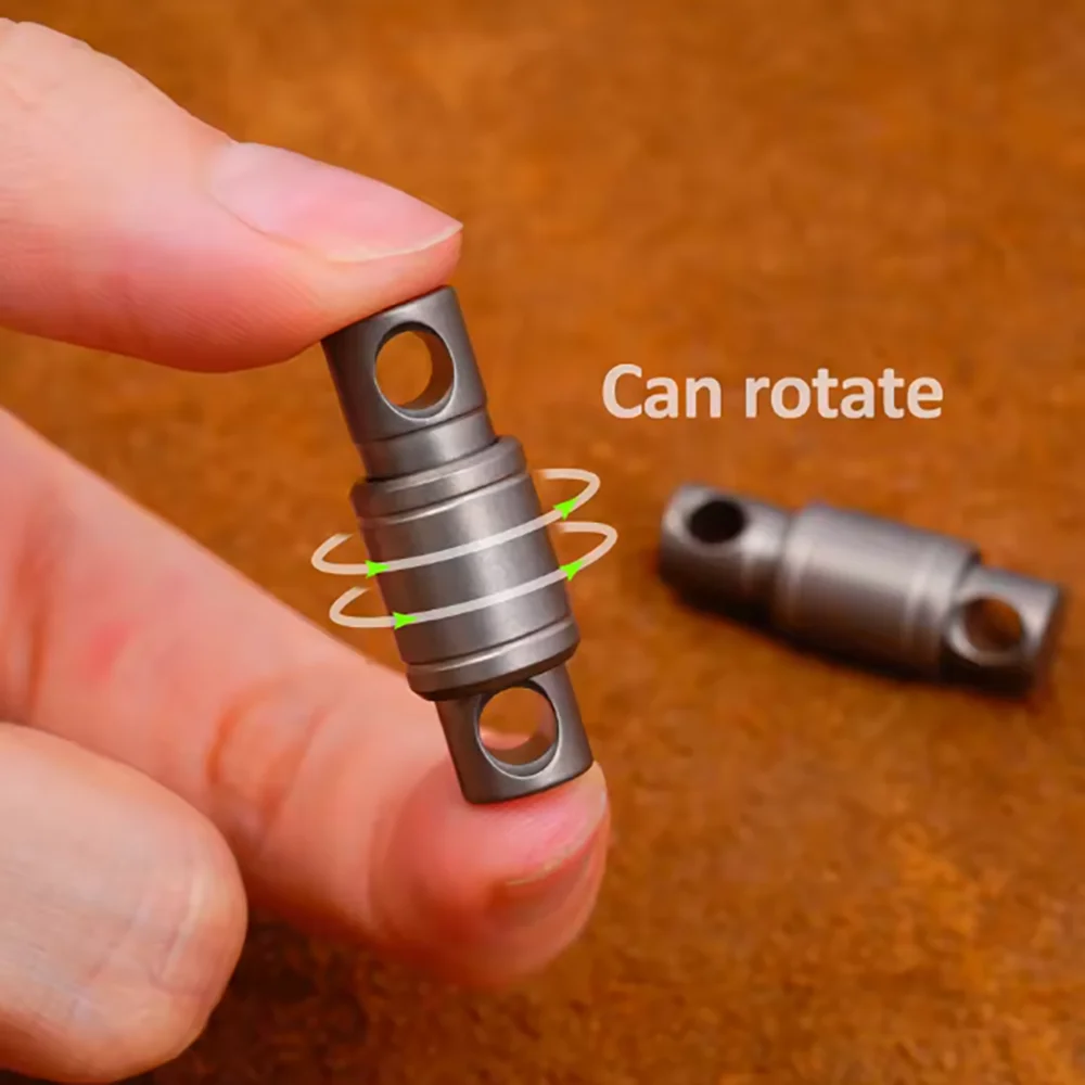 

Брелок из титанового сплава, мини-поворотная пряжка, разъем ветрового звонка, брелок из нержавеющей стали, инструмент EDC, быстроразъемный инструмент