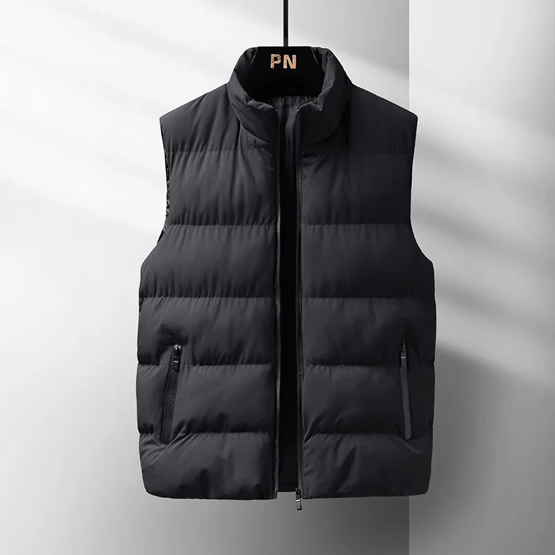 

Men's down Cotton Vest Thiened Fce Lined Workwear Jaet Youth Faion Sle Autumn Winter New Arrival Outdoor Clothing