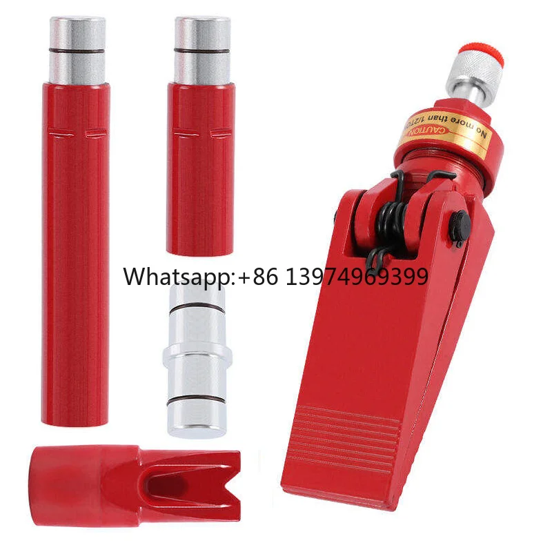 10T Hydraulic Rescue Tool Multifunctional Double Cylinders Jack Portable Repair Kits With Pulley Plastic Box