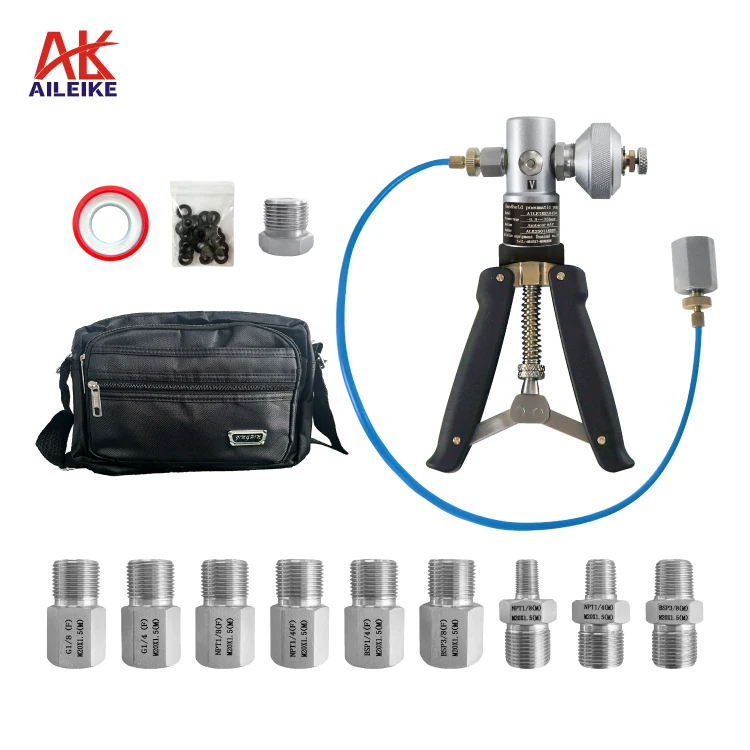 AILEIKE104SA Manual Hand Test Pump Pneumatic Source Instrument Calibration for Marine Pressure Measuring Instruments-0.95~35bar