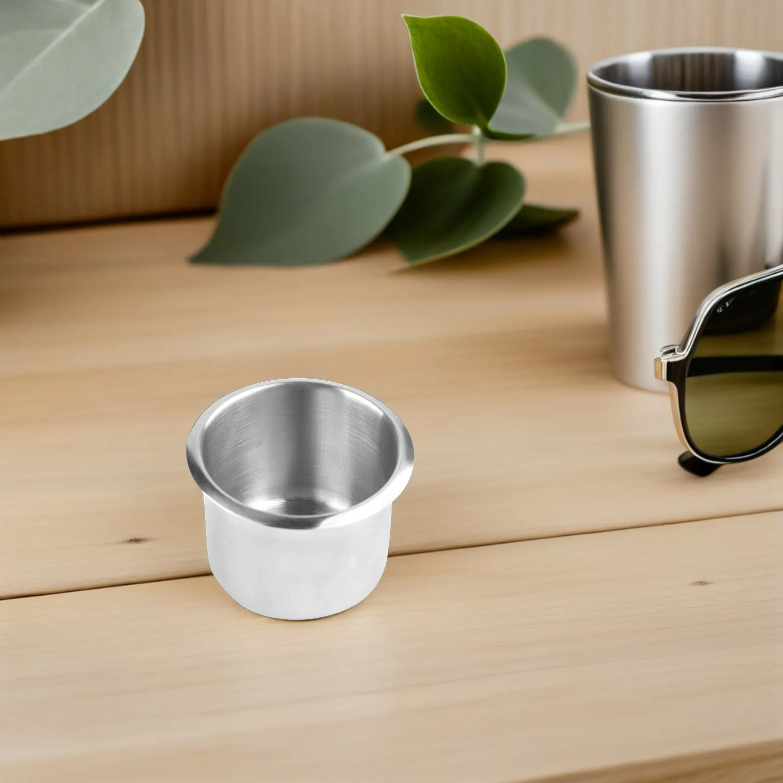 

Durable Stainless Steel Cup Holder Smooth Surface Easy Clean Perfect for Cars Boats Yachts Motor Homes A0671-01