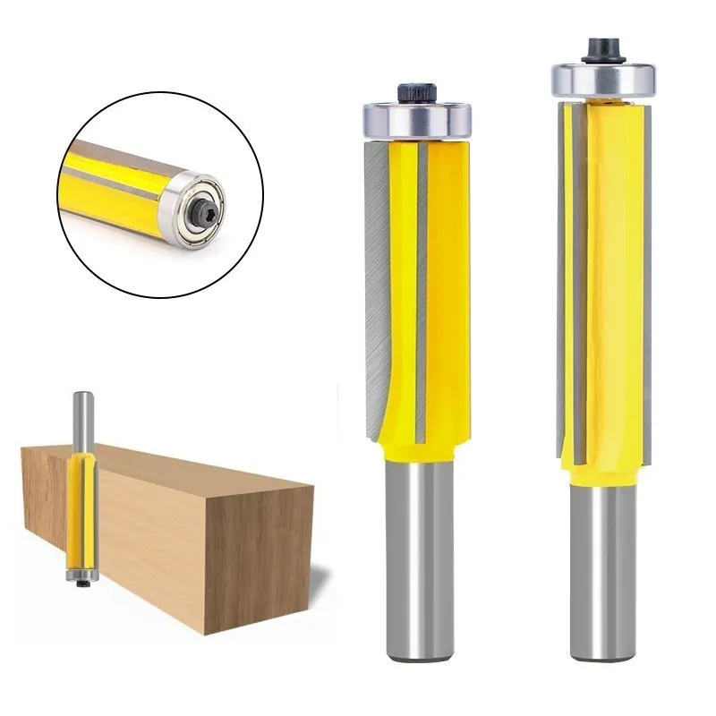 XCAN Fräser 12mm Schaft Flush Trim Router Bit 4 Flöte Muster Holz Router Bit Top Lager Bits Holzbearbeitung werkzeuge – Detail 7