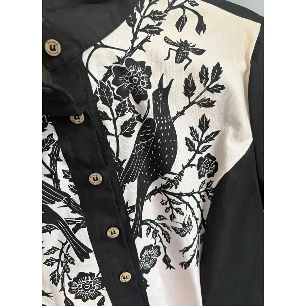 Vintage Flower and Plaid Printed Hawaiian Shirt for Men Button-down Shirt Short Sleeves 100% Cotton Dress Summer Bodycon Dress