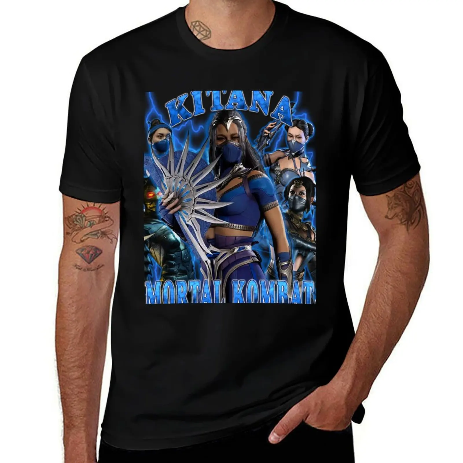 

Mortal Kombat 1 - Kitana MK T-Shirt cotton t shirts high quality men t shirt cotton 100% man t shirt graphic T-shirt