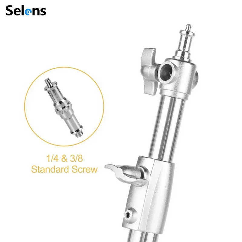 Selens New Adjustable Stainless Steel Tripod Photography Photo Video Studio Heavy Duty Background Stand For SoftBox Shooting