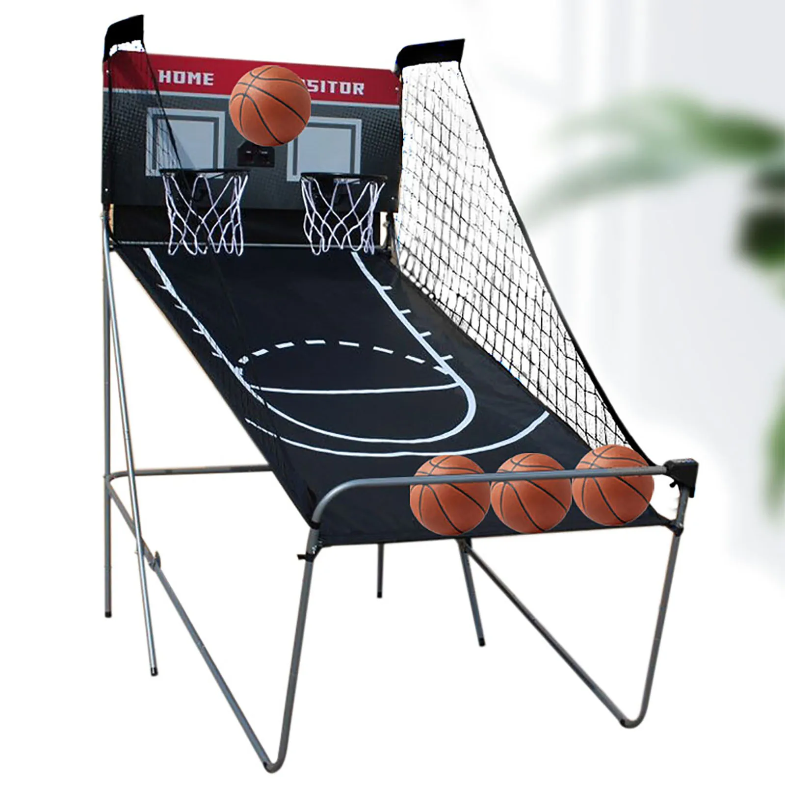 Basketball-Ständer-Spiel-Schießmaschine, elektronische automatische Partitur im Lieferumfang enthalten, 4 Bälle