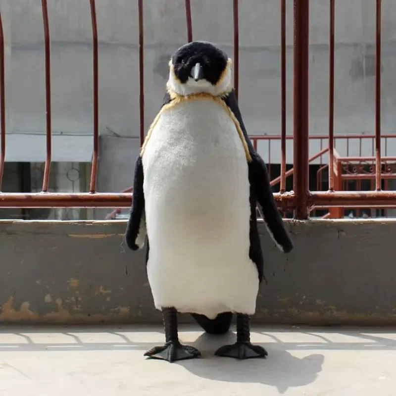 for KITE 70cm 85cm 100cm Realistic Penguin Figurine Life Size Wild Animal Statue Home Decor Christmas Window Display Ornament