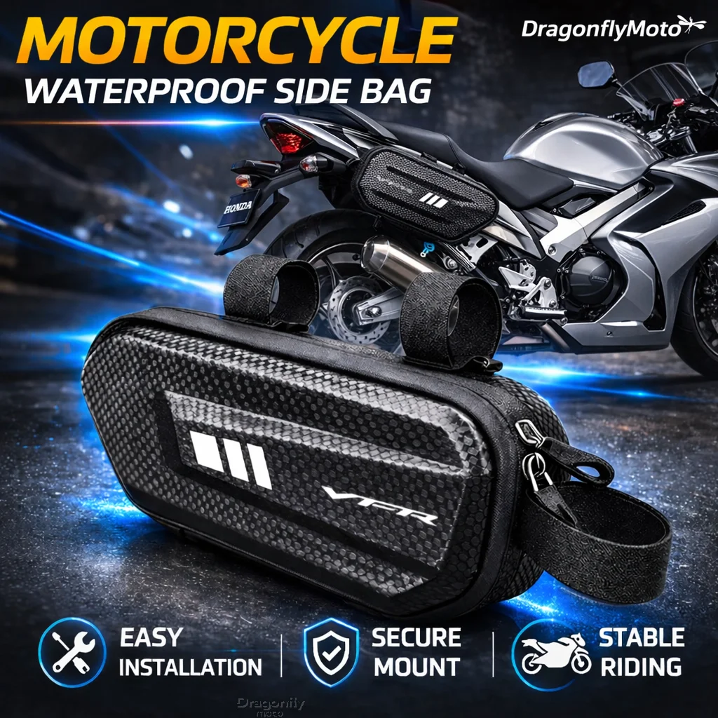 

Large Capacity Motorcycle Side Bag For HONDA VFR 800 1200x VFR750 VFR800X VFR800F Waterproof Multifunctional Storage Pouch