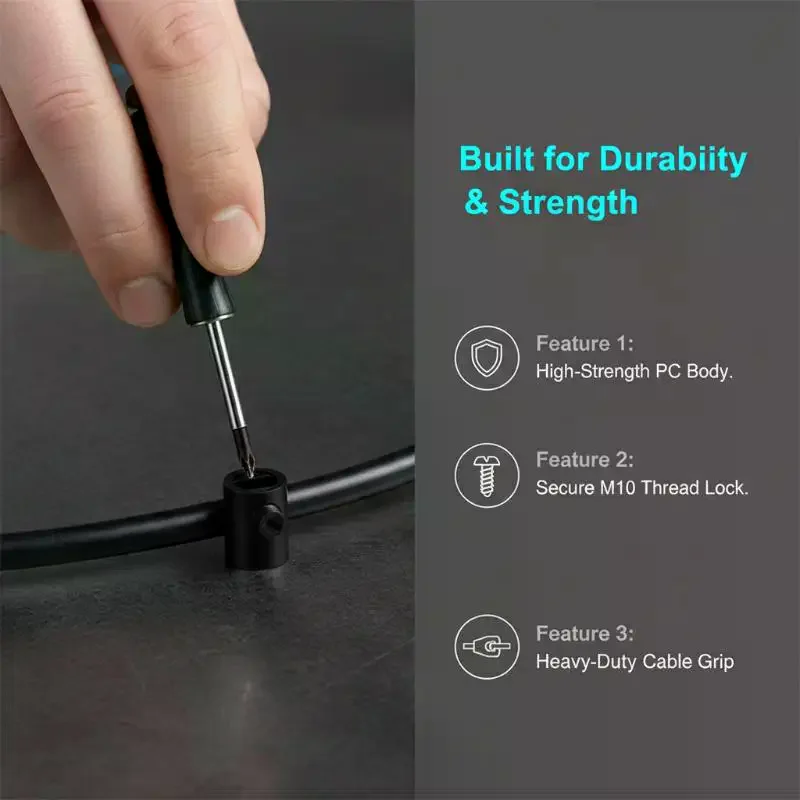 50Pcs Black/Clear/White Cord Grips Female M10 Threaded Female Cable Grips Plastic Strain Reliefs Wire Clamps Pendant