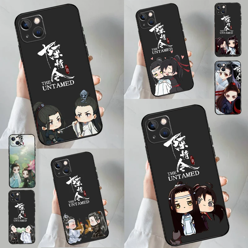 The Untamed Wei Wuxian Lan Wangji Cute Case For iPhone 16 15 14 13 12 Mini 11 Pro Max X XR XS 7 8 Plus Soft Bumper Cover