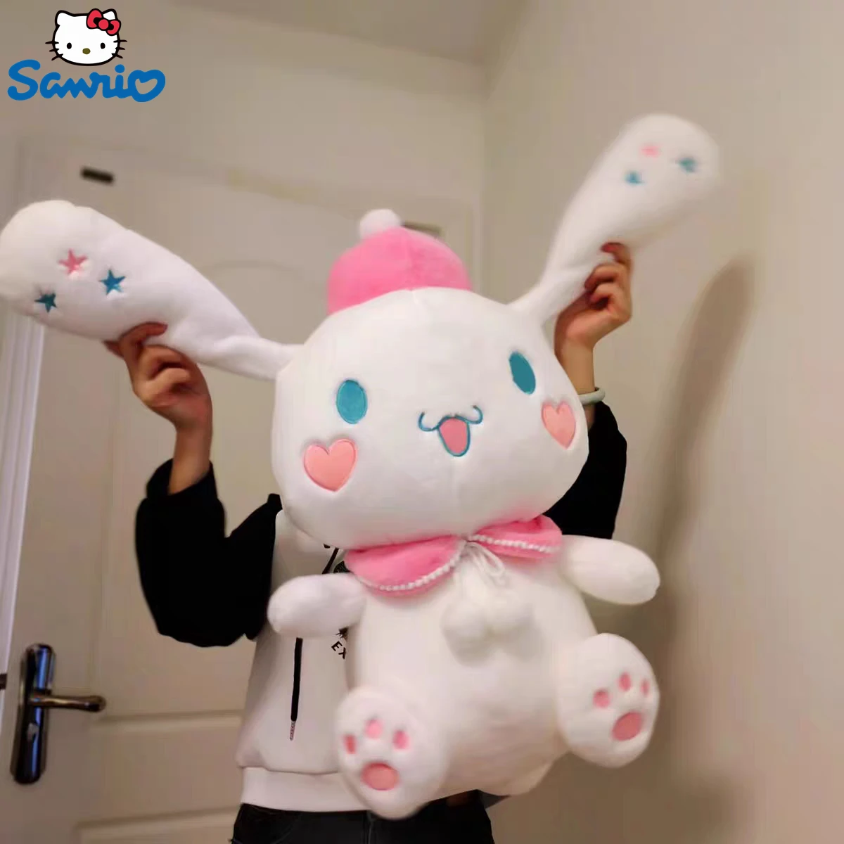 

60 см кавайная Sanrio Cinnamoroll плюшевая кукла, милая большая набивная собака, мягкая игрушка, декор для комнаты, диванная подушка, подарок для детей и девочек