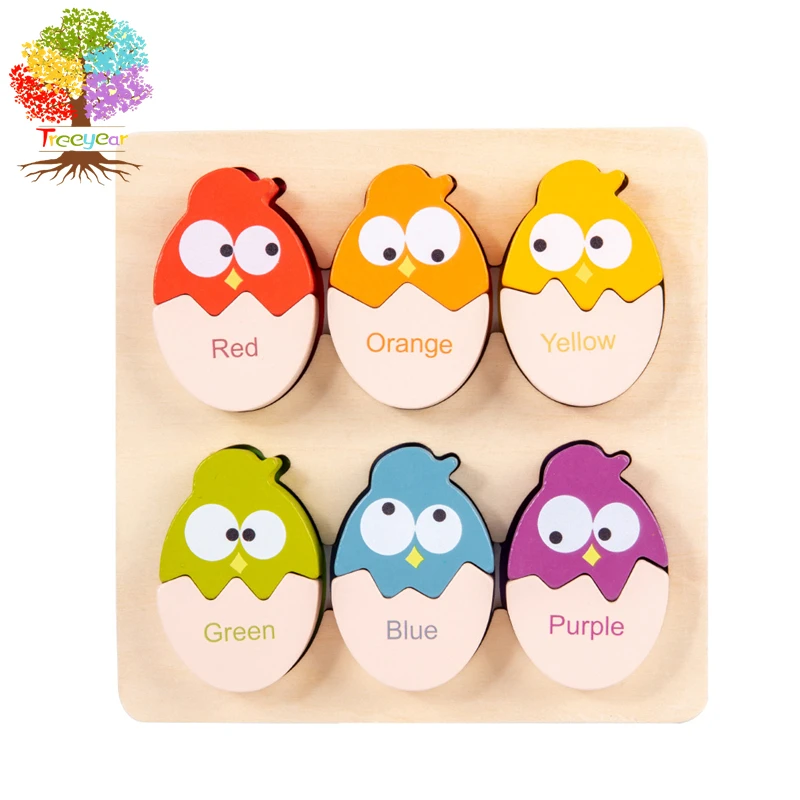 

Пазл для детей Treeyear Color 'N Egg, пазл для распознавания навыков, головоломка для сортировки