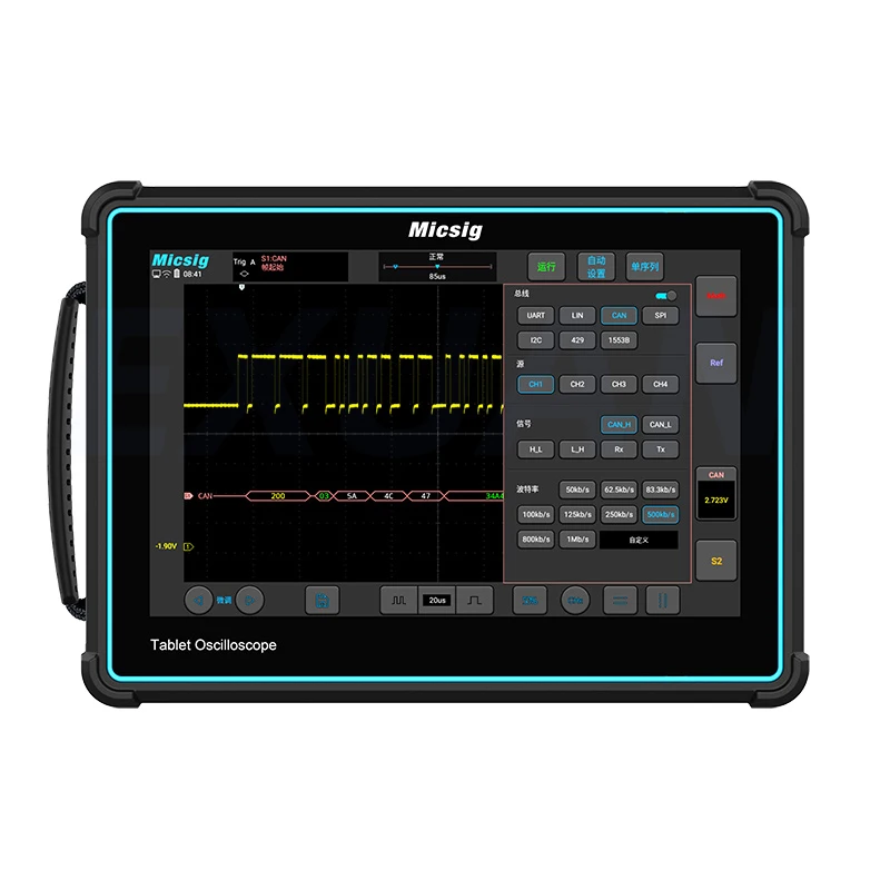 Micsig TO2002 General Purpose Oscilloscope USB Interface Intelligent Tablet Full Touch Screen Oscilloscope 200MHz Auto Test Tool