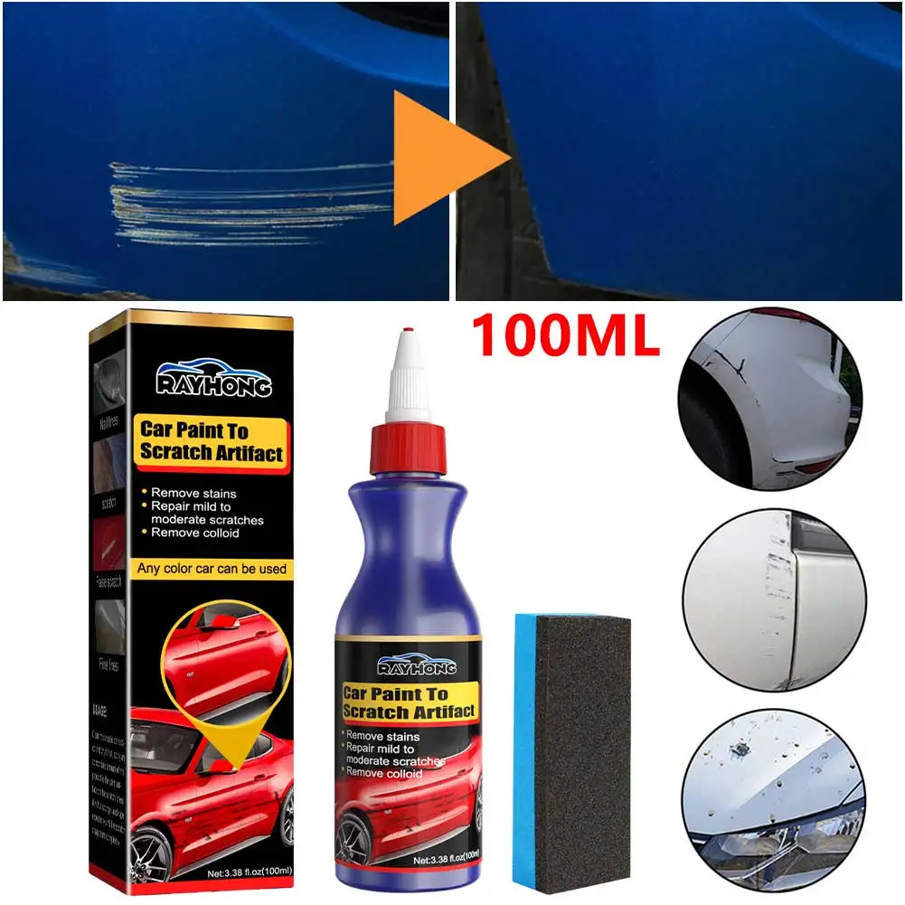 100ML Car Paint Care Scratch Repair Agent to Remove Car Paint Scratch Repair Protection Scratch Stain Decontamination Polishing