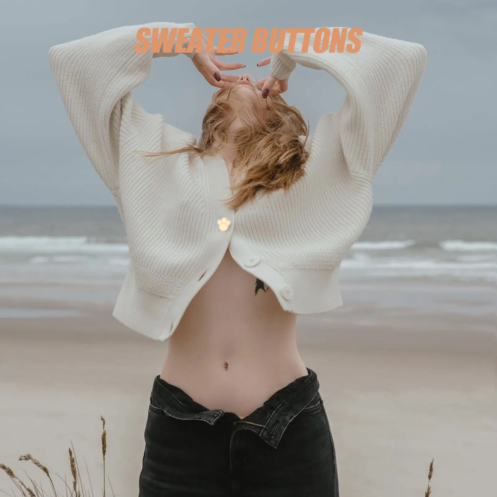 20pcs Cat Paw Resin Buttons Diy Sewing Buttons For Clothing Crafts Decorative Button Fashion Holes Button Sewing Craft