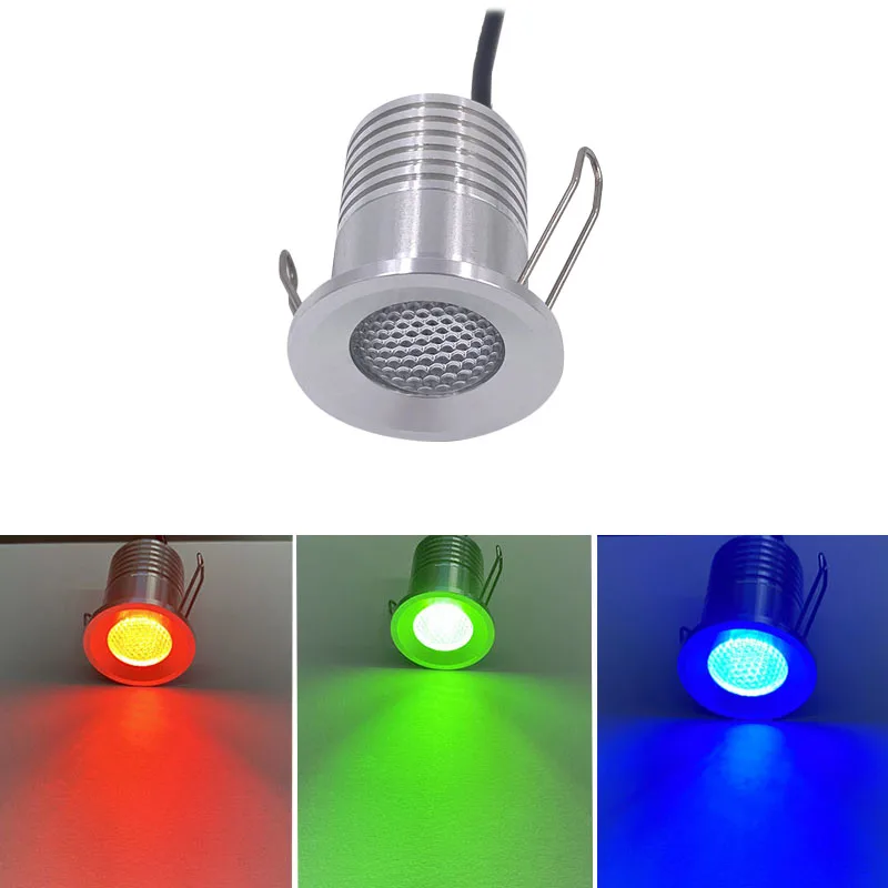 

12V 3W LED Indoor Household Mini Spotlight Ceiling Lamp Cabinet Display Light KTV Party Light RGB Spotlight Dimmable Intelli