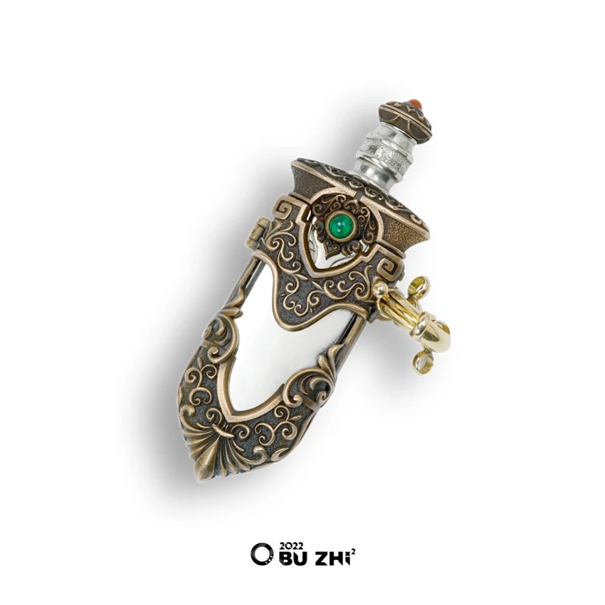 BUZHI EDC زخرفة طاولة السيف الكنز الرائعة أدوات تخفيف التوتر المكتبية أداة رائعة زينة رائعة