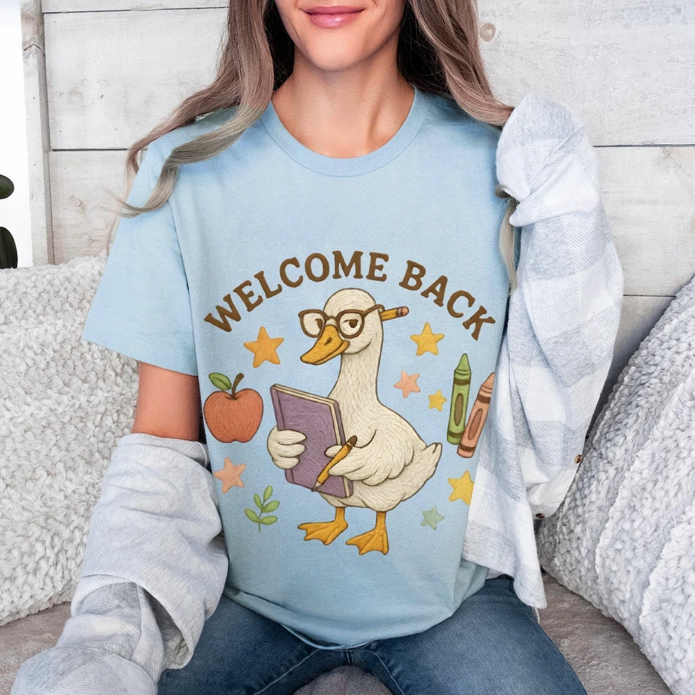تي شيرت بناتي جميل برسومات CuteCore Fashion Y2K تي شيرت قطني مستوحى مع قمصان مطبوعة لطيفة للأطفال والمراهقين ملابس غير رسمية