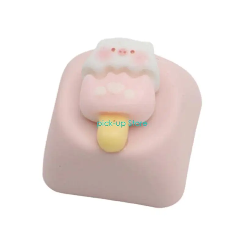 Q5WA 사용자 정의 가능한 돼지 테마 수지 키 캡 인체 공학적 및 슬립 방지 기능을 갖춘 기계식 키보드 키 캡