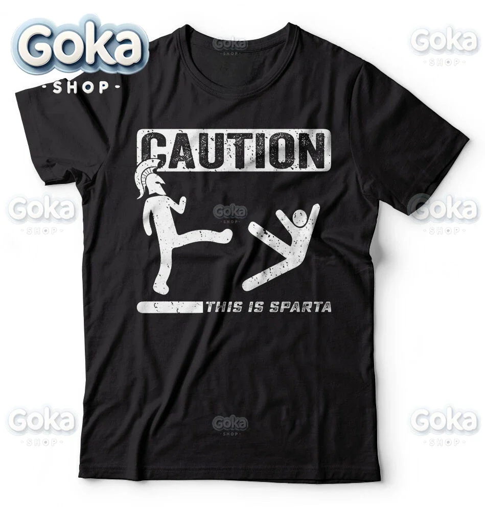 This Is Sparta Cool Graphic T Shirts Mens Clothing New in Tops & Tees Cotton Women Printed T-shirt Y2K Clothes Cute Funny Tshirt