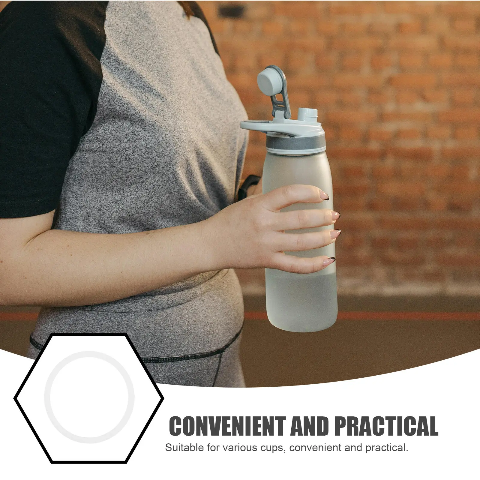 Silicone Bottle Gasket Replacement for Water Bottle Lids Effective Airtight Seal Ring Compatible with Insulated Bottles Flask