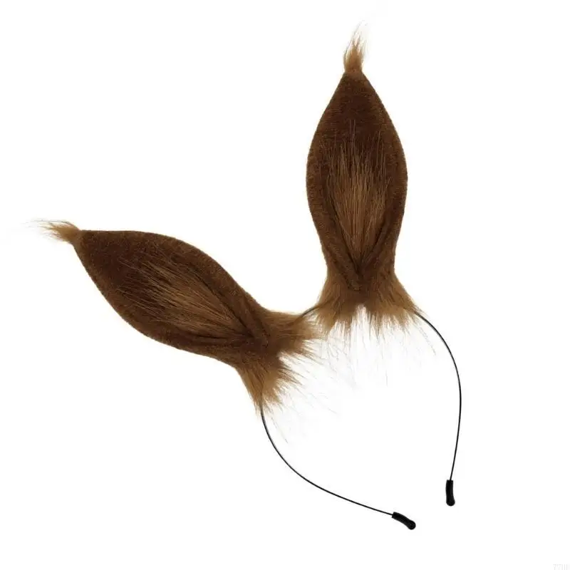 77HE Cartoon Pattern Hairband Long Rabbits Ears Heardress Children Hair For Daily Walk Files Photo Decoration