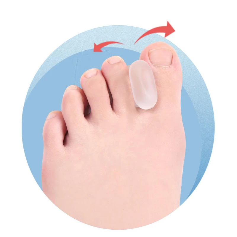 1Pair Gel Separators Foot Care Tool Silicone Fingers Hallux Valgus Bunion Protector Orthopedic Toe Correction For Pedicure