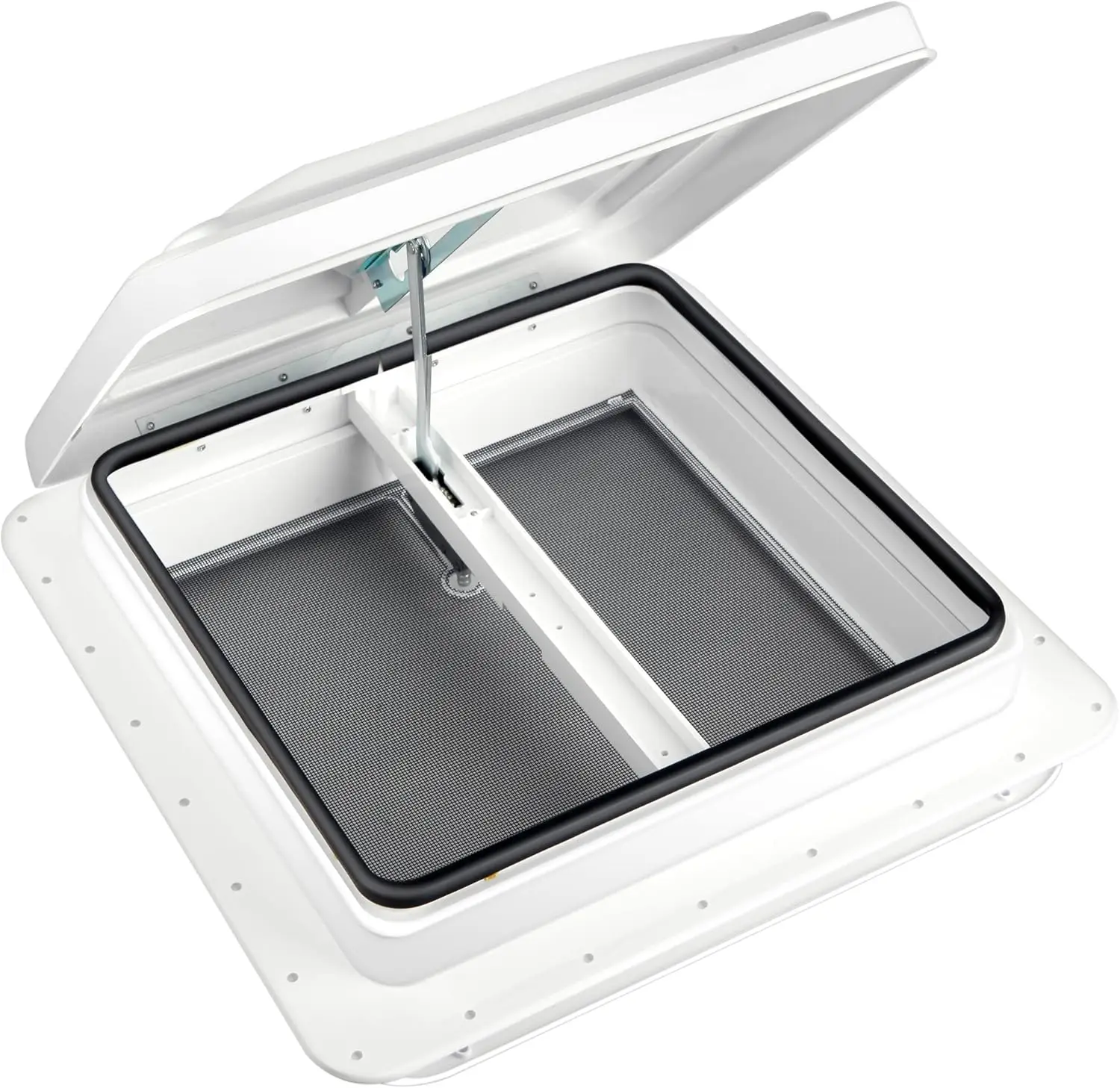 

Вентиляционное окно для крыши автодома или прицепа - ручное, 14x14 дюймов