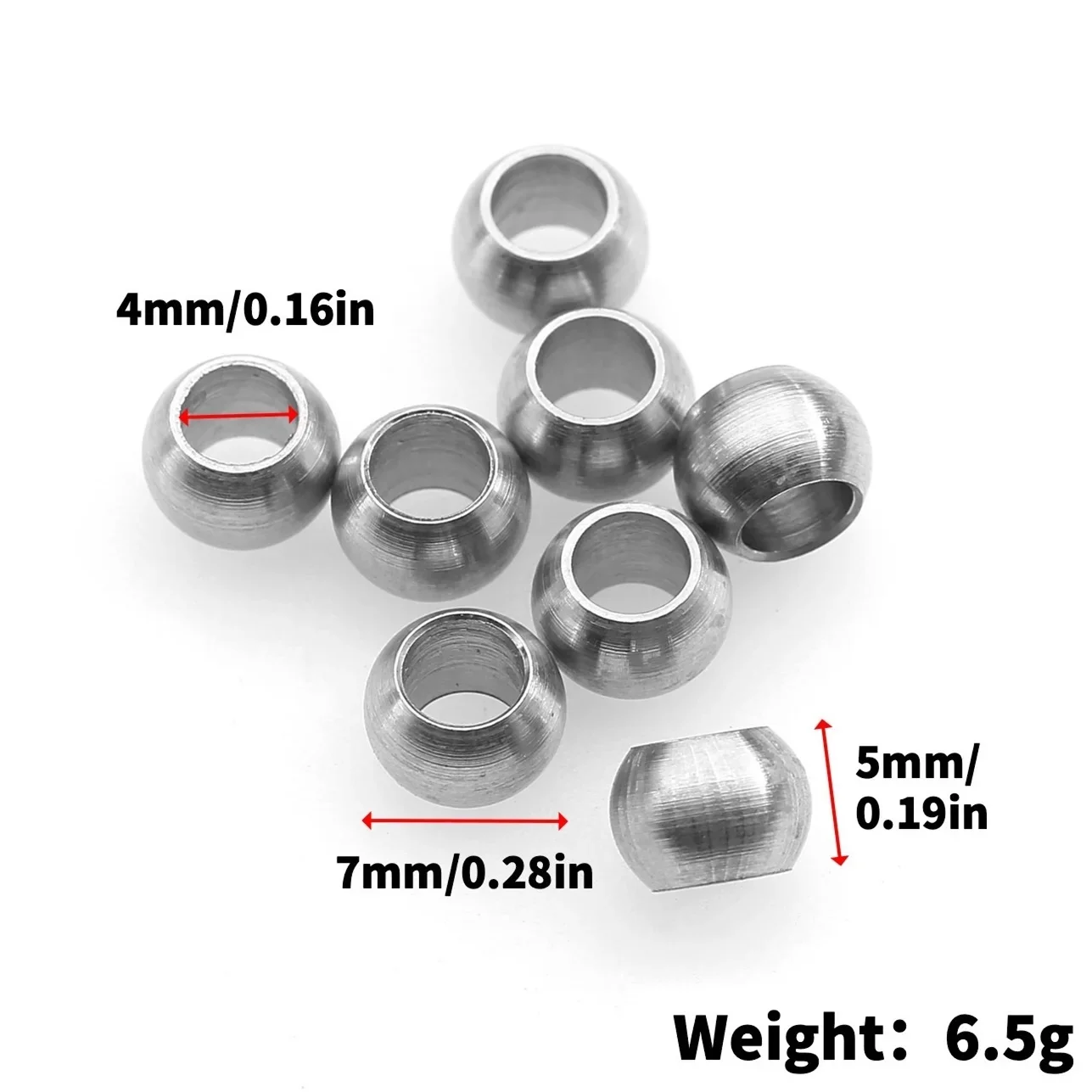 8pcs Metal Suspension Ball Hollow Balls for Tamiya BBX BB-01 BB01 TC01 TD4 TA08 Pro 1/10 RC Car Upgrade Parts Accessories