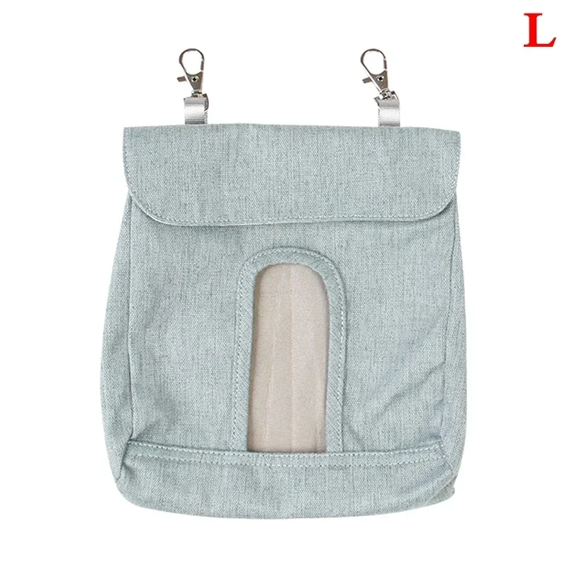 1PC Hanging Pouch Feeder Hay Bag Holder with Hooks Feeding Dispenser Container for Rabbit Guinea Pig Small Animals Pet S/M/L