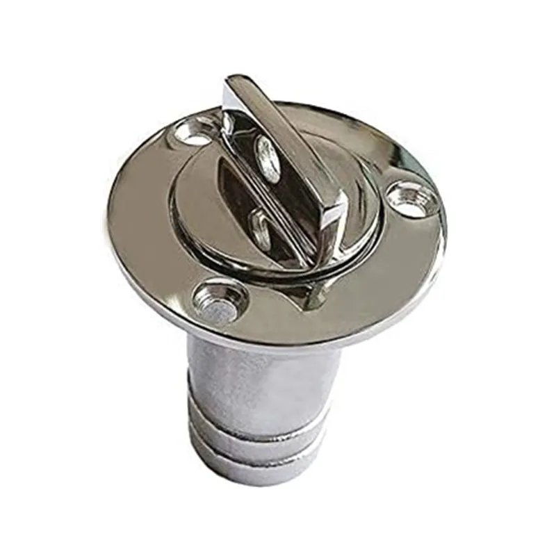 

ISURE MARINE 1" Boat Garboard Drain Plug Gas Fuel Deck Fill/Filler with Keyless Cap Boat accessories