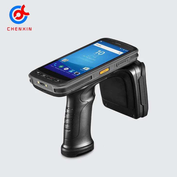 Venta caliente Chainway portátil Smartphone 1d 2d escáner de código de barras compatible con datos temperatura lector de mano Uhf Rfid de largo alcance