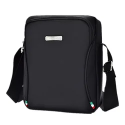 Bolso de hombro cuadrado para hombre, bolsa de mensajero de tela Oxford, bandolera ligera sobre su hombro, bolsos cruzados deportivos casuales de negocios