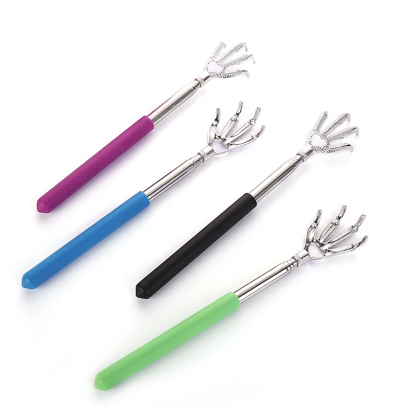 

Portable Extendable Telescopic Eagle Claw Metal Back Scratchers/Hand Massager/Backslap With Rubber Handles