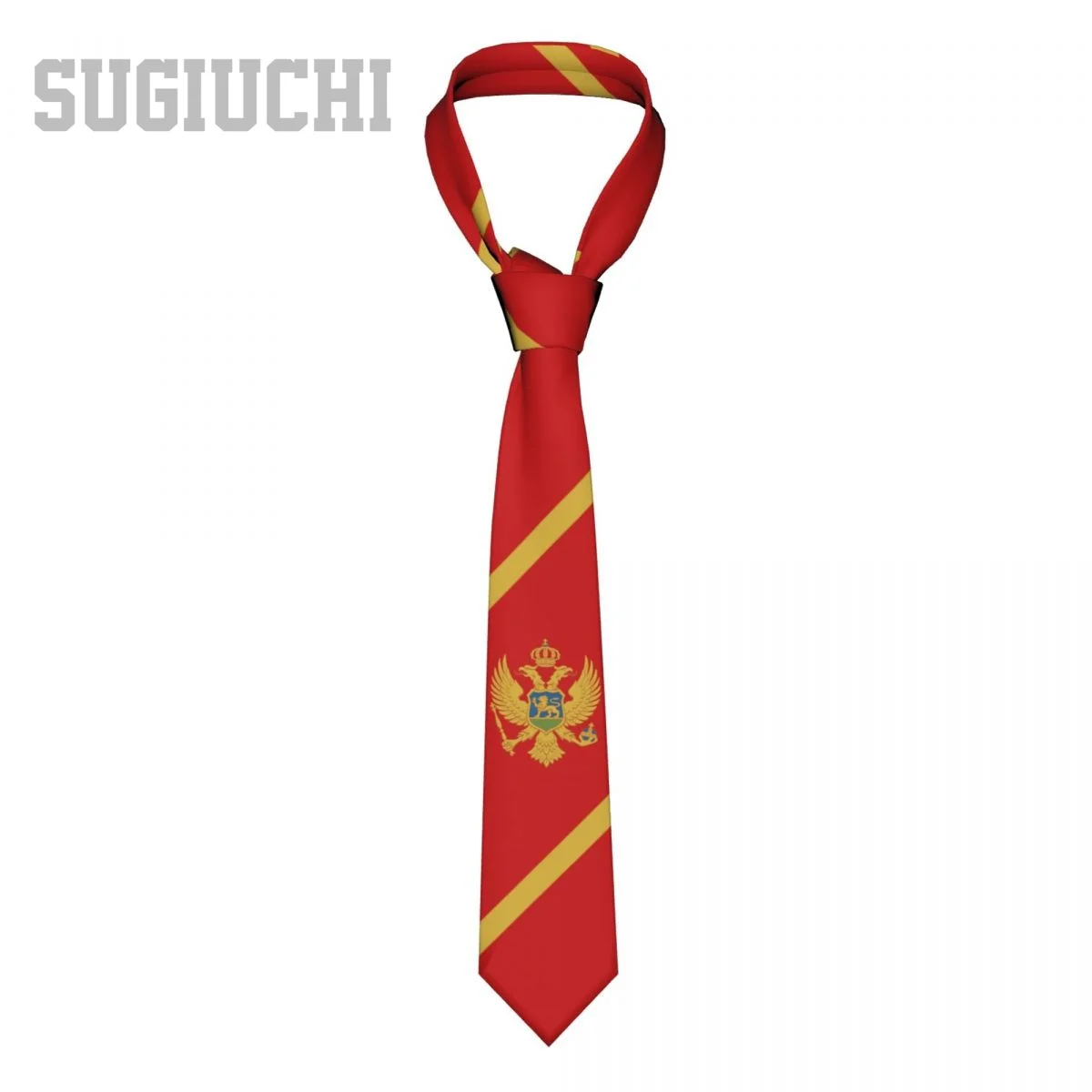 

Montenegro Flag Emblem Men Women Neck Ties Casual Plaid Tie Suits Slim Wedding Party Business Necktie Gravatas