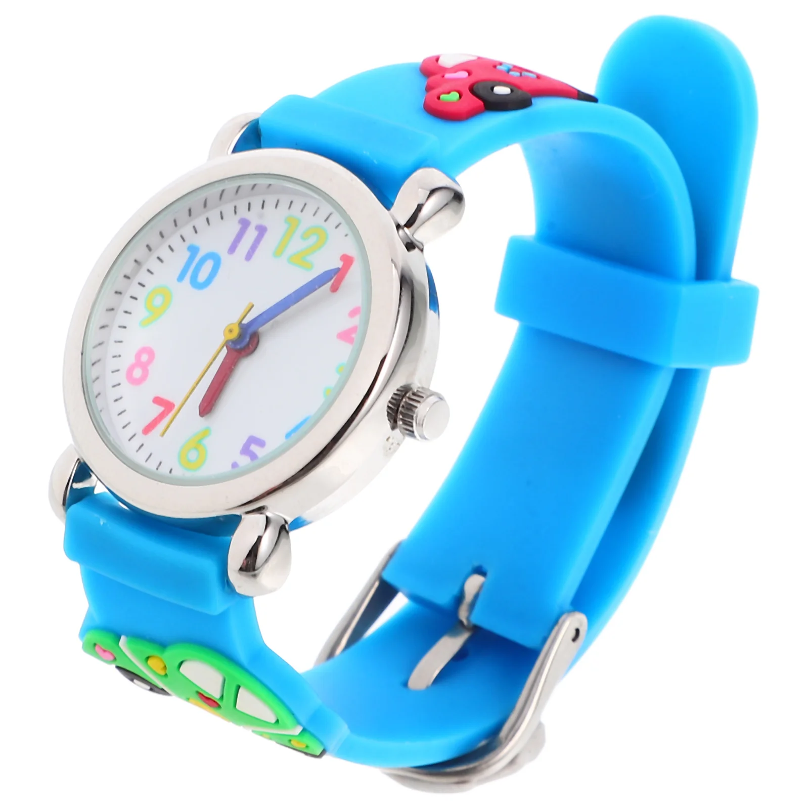 ساعة كرتونية للسيارة بتصميم إبداعي وحزام PVC متين وحركة كوارتز هدية عيد ميلاد للساعة الإبداعية #1