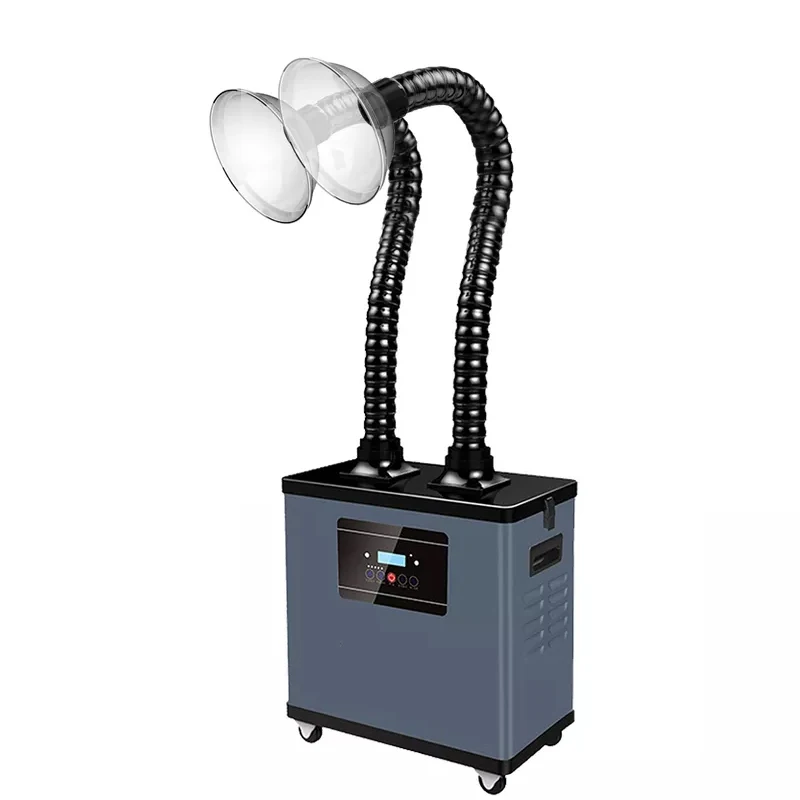 110v / 220v Flow Air Cleaner Filter Smoke Evacuation Fume Clear For Soldering Machine