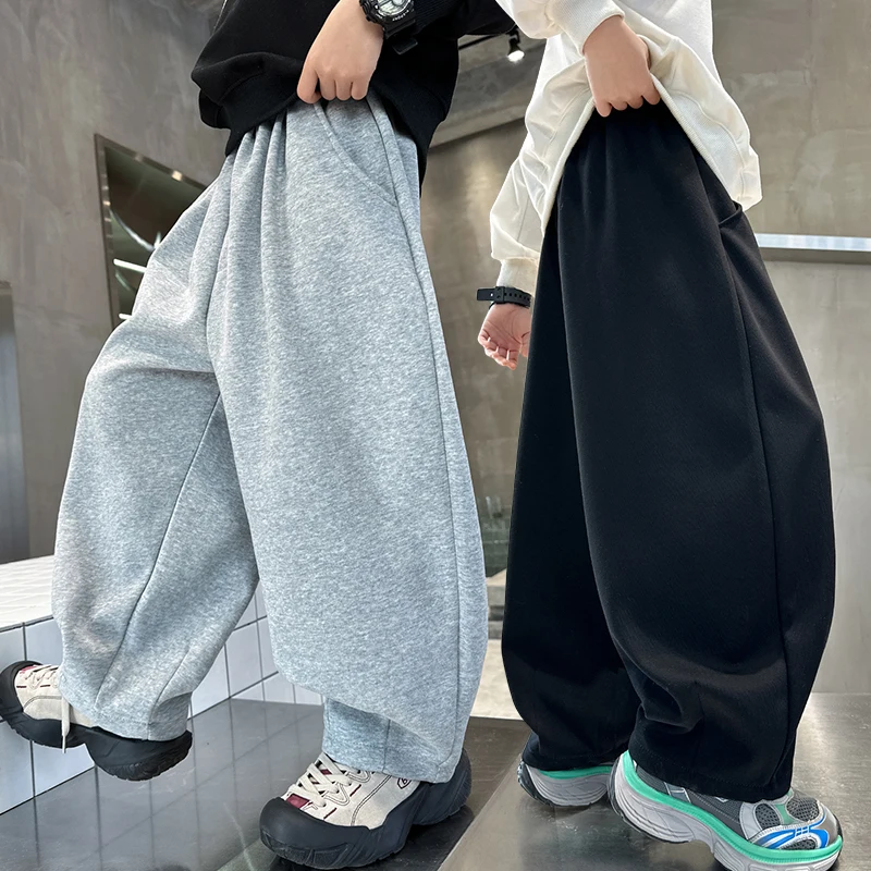 

Boy Long Pants Tween Child Streetwear Trendy Japan Style Sweatpants Autumn 2025 Item Kid Casual Fashion Daily Bottom Age 4-14Y