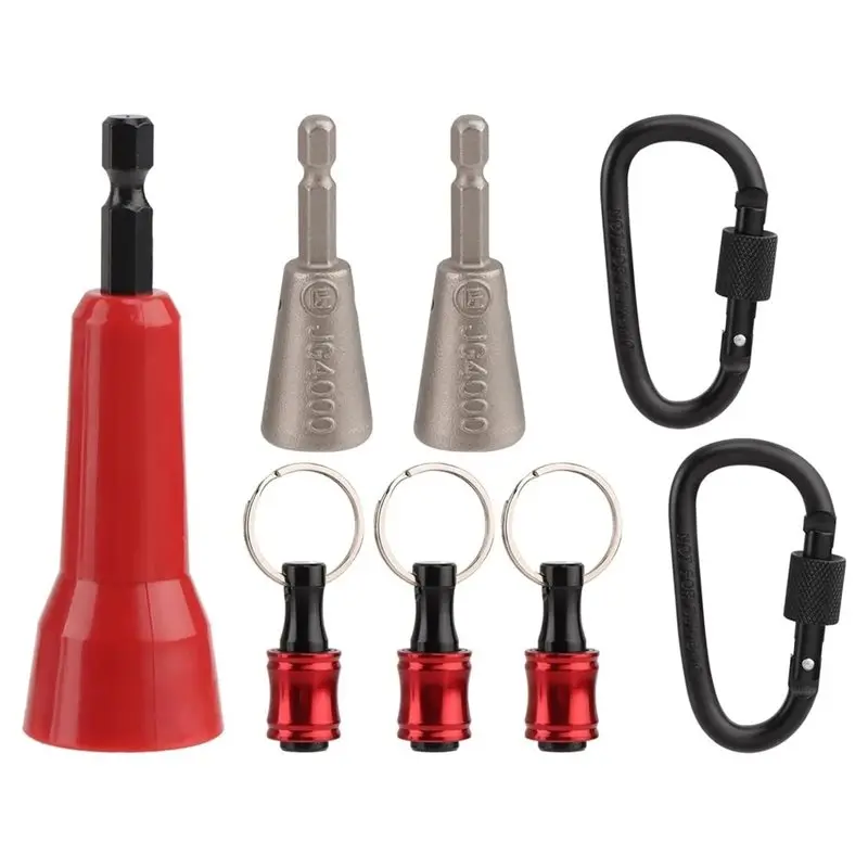 DTA4-8Pcs Wire Twister Tool For Drill 1/4Inch Hex Shank For 9-22 AWG