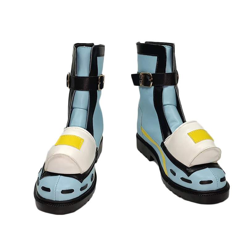 Guilty Gear Strive Bridget Cosplay Sapatos Halloween Carnaval Festa Personalizar Botas de Couro PU