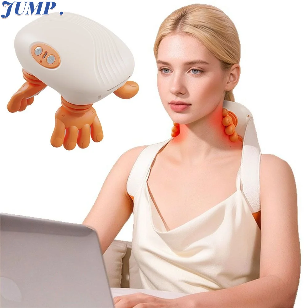 Portable Bionic Finger Neck Shoulder Massager Heated Massage Electric Massage Wireless Neck Cervical Wireless Design