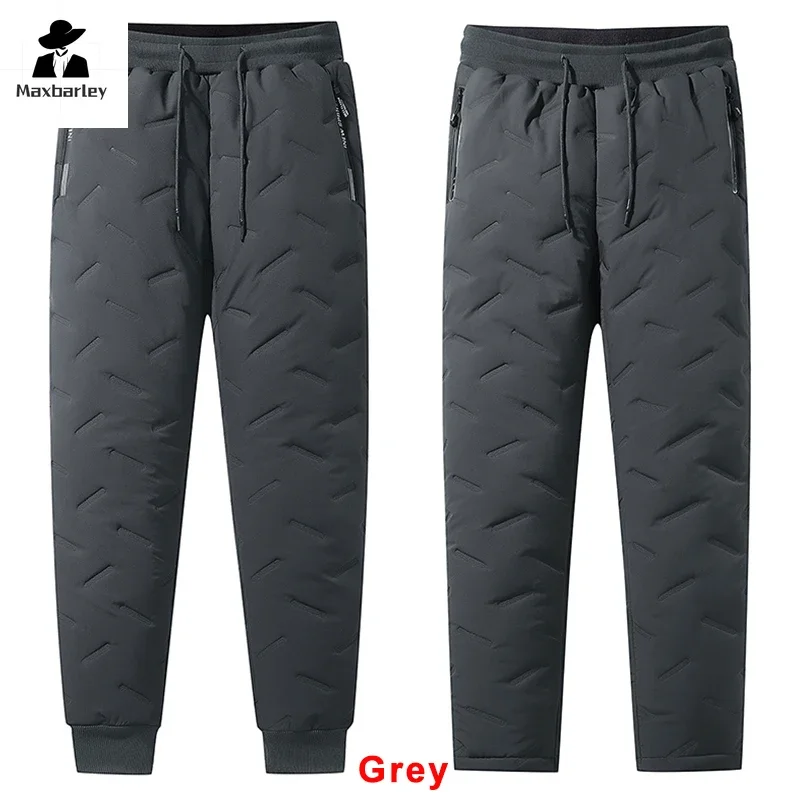 8xl New Thickened Winter Pants Men 2024 Super Warm Casual Joggers Sportwear Comfortable Oversized Down Cotton Male Trousers