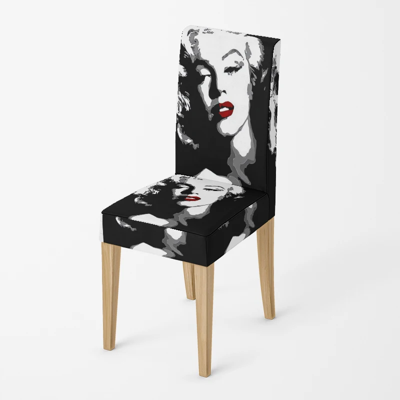 Home chair cover  for kitchen Natural and Animal Styles adjustable dining elastic fabricchairs covers chair cover for wedding