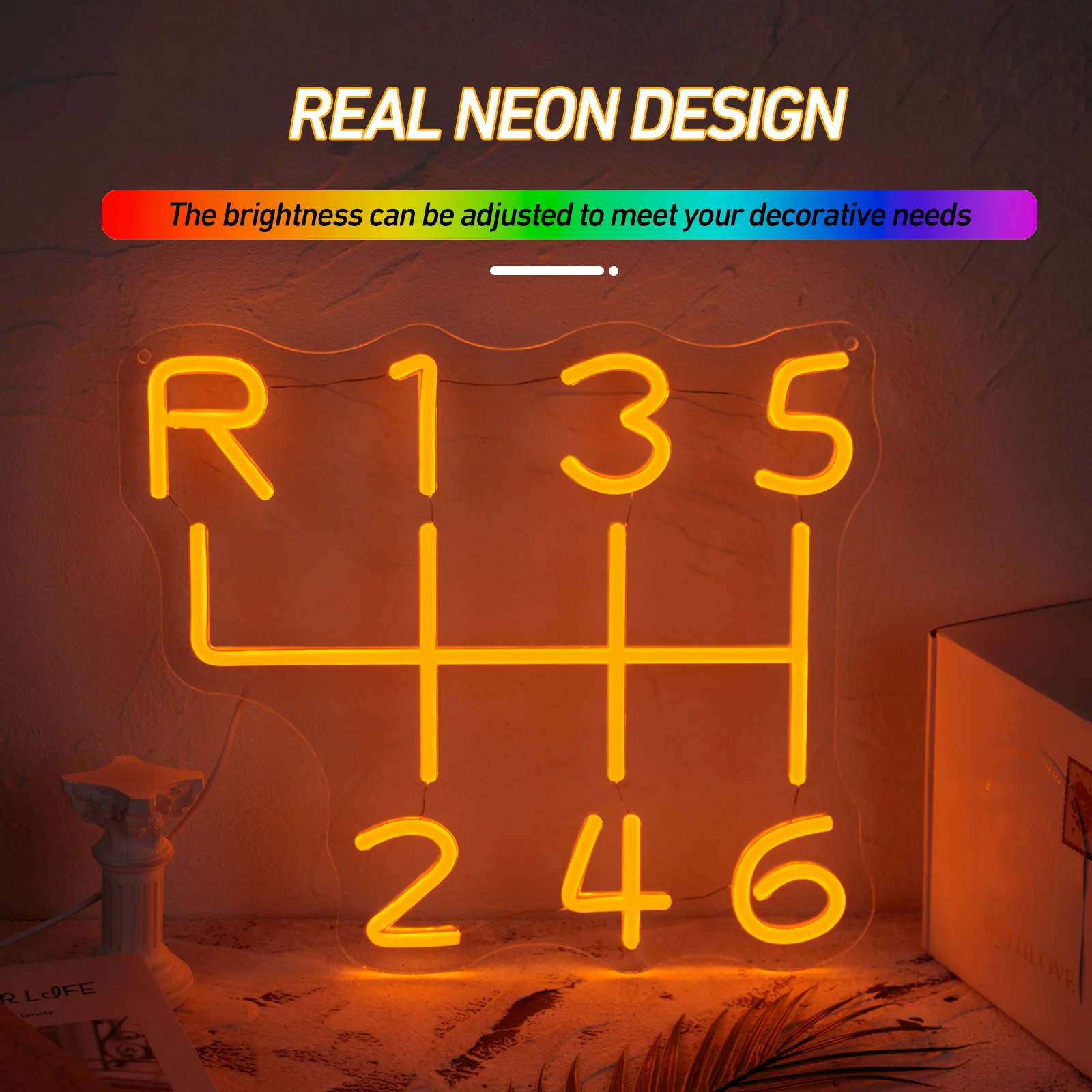 Car Gearbox Neon Sign Gearbox Neon Sign Speed Gear Neon Sign Automotive Neon Sign Garage Neon Sign Garage Led Sign Gift