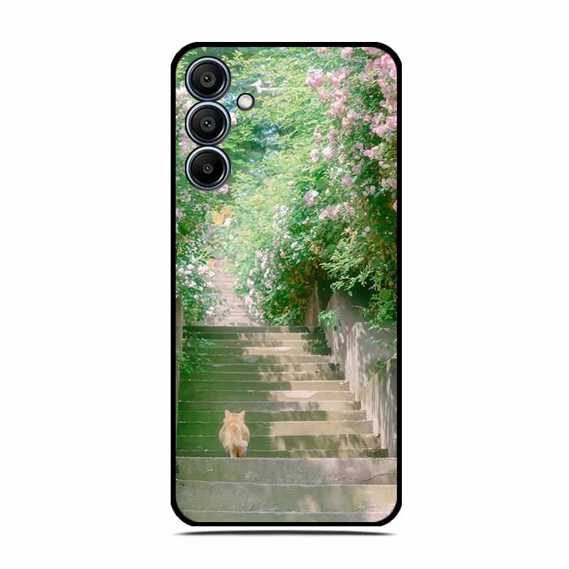 Back Case for Samsung A05 A15 Colour Floral Phone Case Soft Silicone TPU Cover for Samsung Galaxy A25 A35 A55 Protective Funda image 4