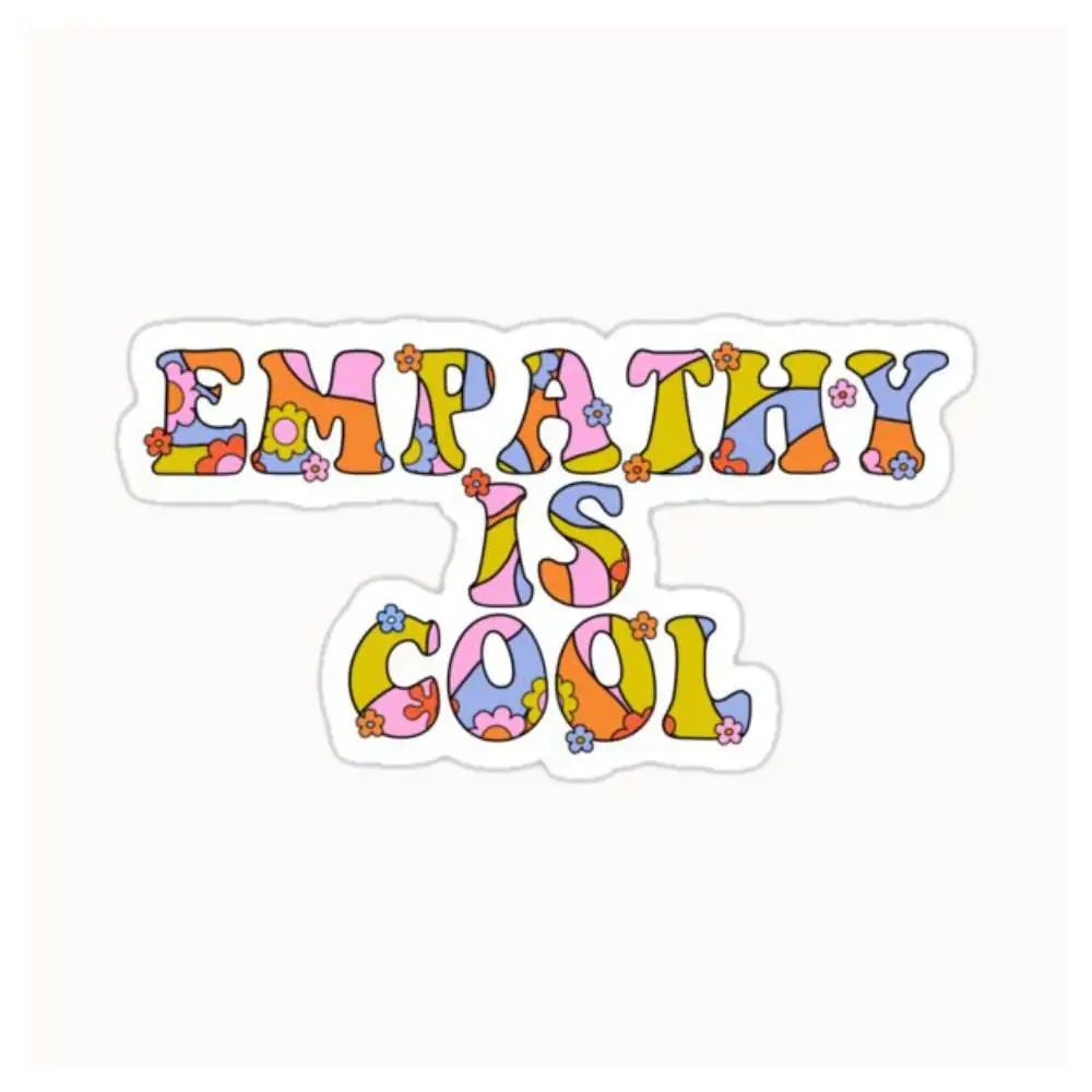 Empathy Is Cool The Peach Fuzz Autocollants imperméables pour décorer les vitres de voiture, les motos et les ordinateurs.
