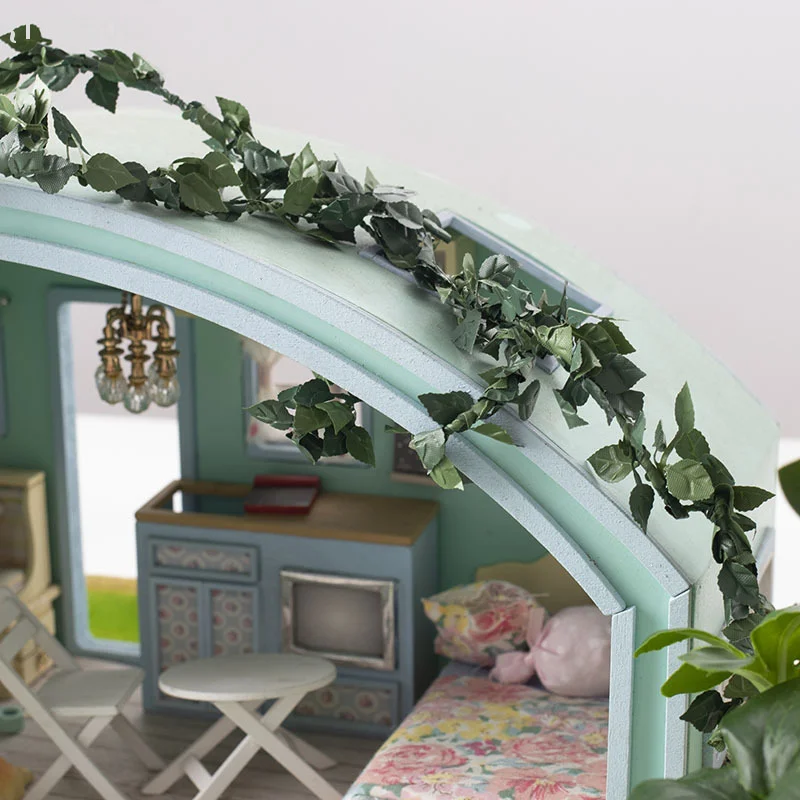 

【F2-TG150】1/12 Dollhouse Simulation Rose Flower Vine Rattan Model - Miniature Garden Decoration Micro Scene Photo Props Accessor