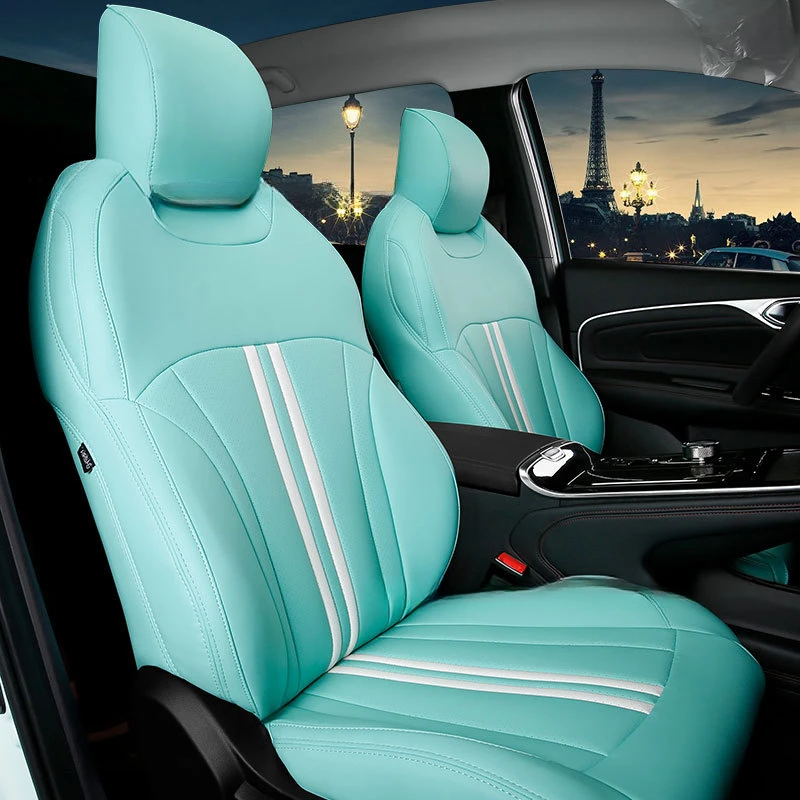 

Five Seats Full Surround One Set Special Car Seat Covers Nappa Leather Material High-end Custom Light Luxury