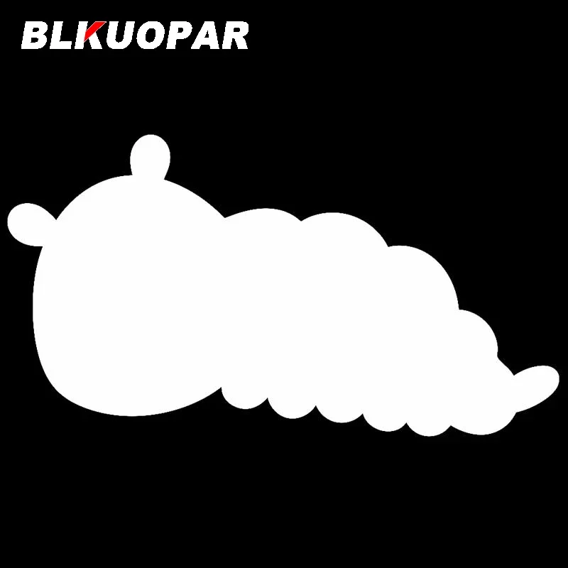 BLKUOPAR For Leaf Caterpillar With A Smiling Face Doodle Car Stickers Cute Personality Decals Motorcycle Vinyl Car Accessories