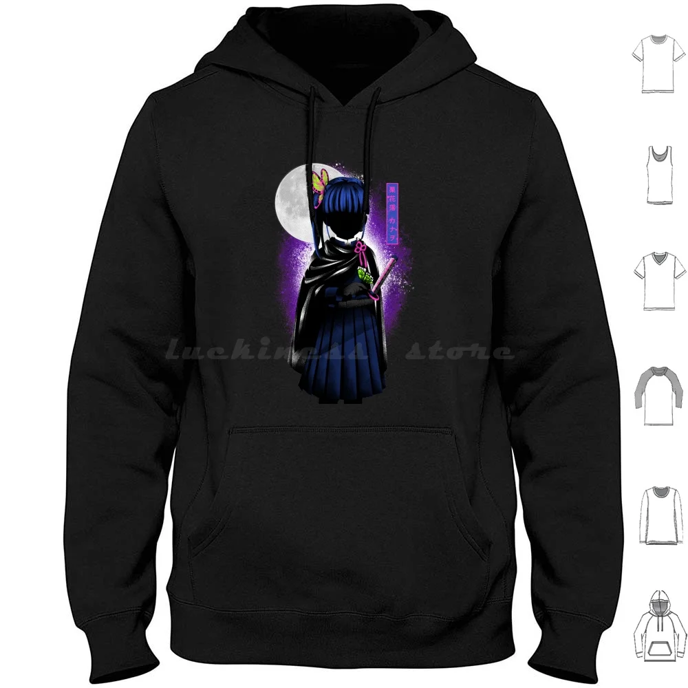 Kanao-Dark Shadow Hoodies Long Sleeve Kanao Kanao Hashira Demon Corps Tsuguko Flower Breathing Demon Kimetsu No Yaiba